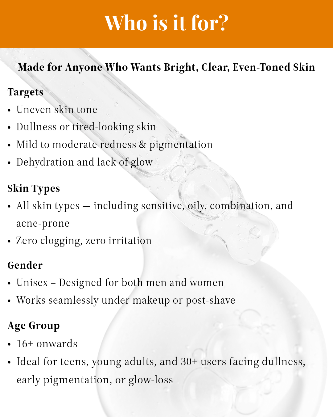 Who is MEANT Brightening Face Serum For?