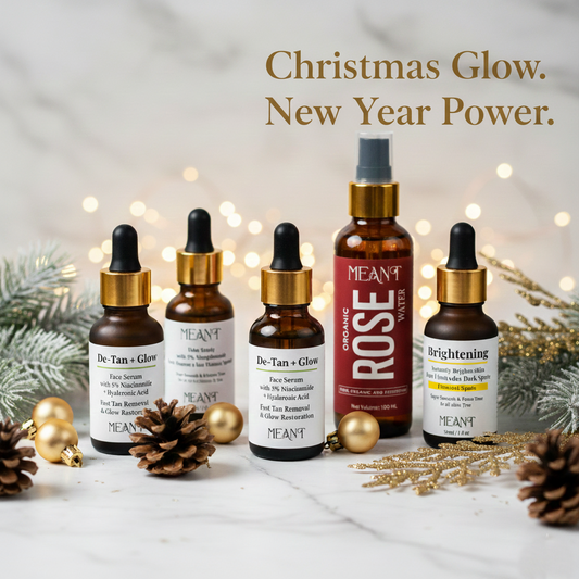 MEANT festive skincare beauty collection for Christmas and New Year glow