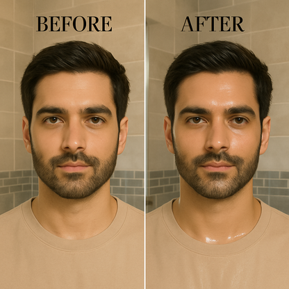 MEANT Lumi Glo Face Serum Before & After Results for Men