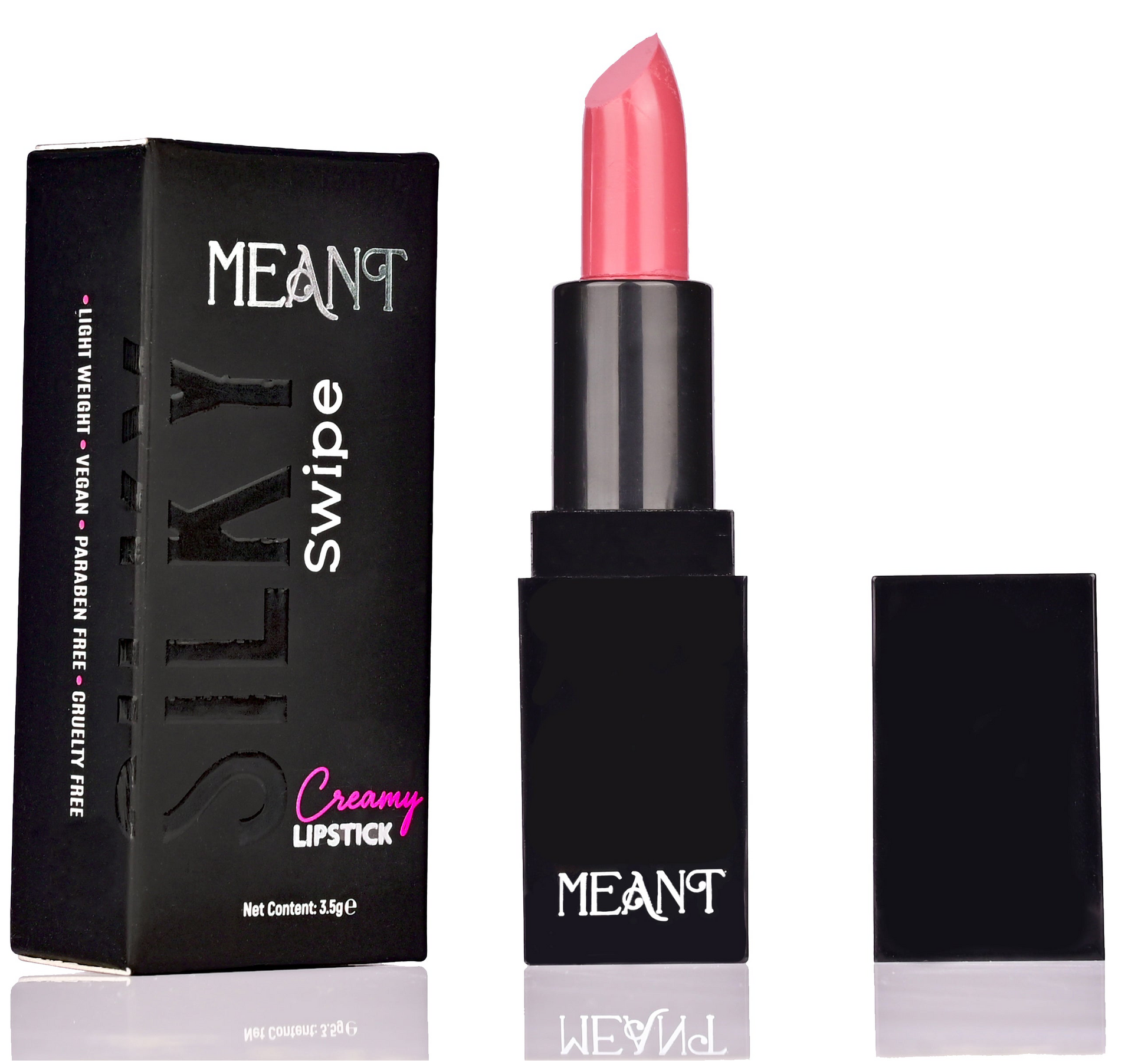 MEANT Silky Swipe Creamy Matte Lipstick Her Highness Shade with its packaging
