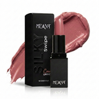 MEANT Silky Swipe Creamy Matte Lipstick Electric Blush with packaging on a white background