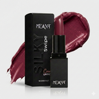 MEANT Silky Swipe Creamy Matte Lipstick Queen’s Kiss with packaging on a white background