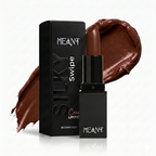 MEANT Silky Swipe Creamy Matte Lipstick Truffle Temptation with packaging on a white background