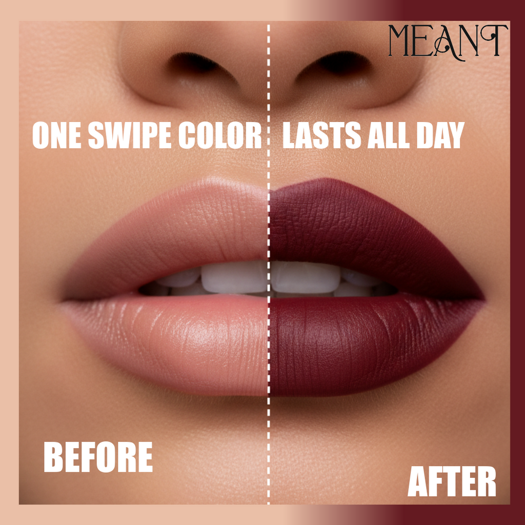 MEANT Silky Swipe Intense Seduction before-after comparison.