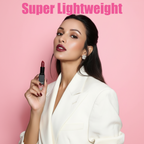 Model holding MEANT Intense Seduction lipstick.