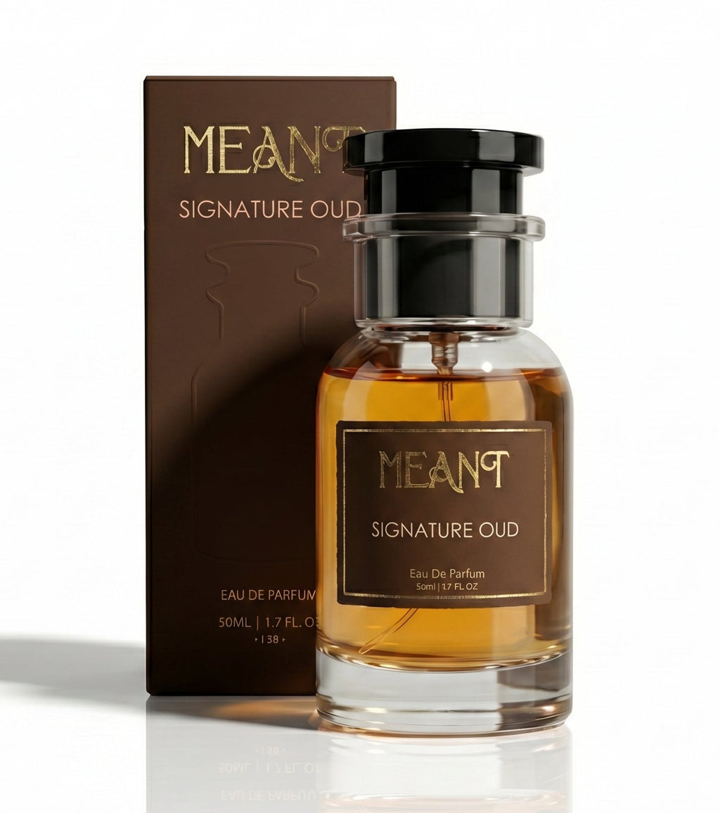 Best long-lasting oud perfume unisex in India Signature Oud by Meant.