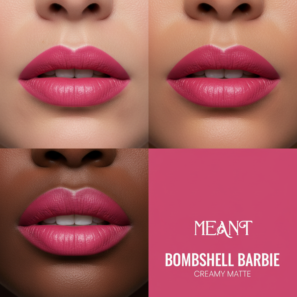 MEANT Bombshell Barbie bright pink swatches