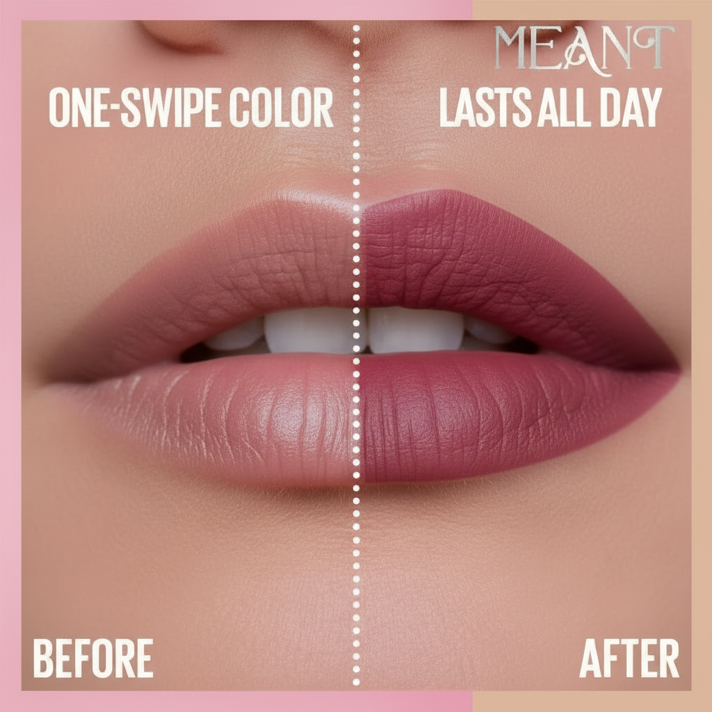 MEANT LAVISH LUSTRE Before/After comparison.