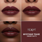 MEANT Mystique Tease lip swatch grid