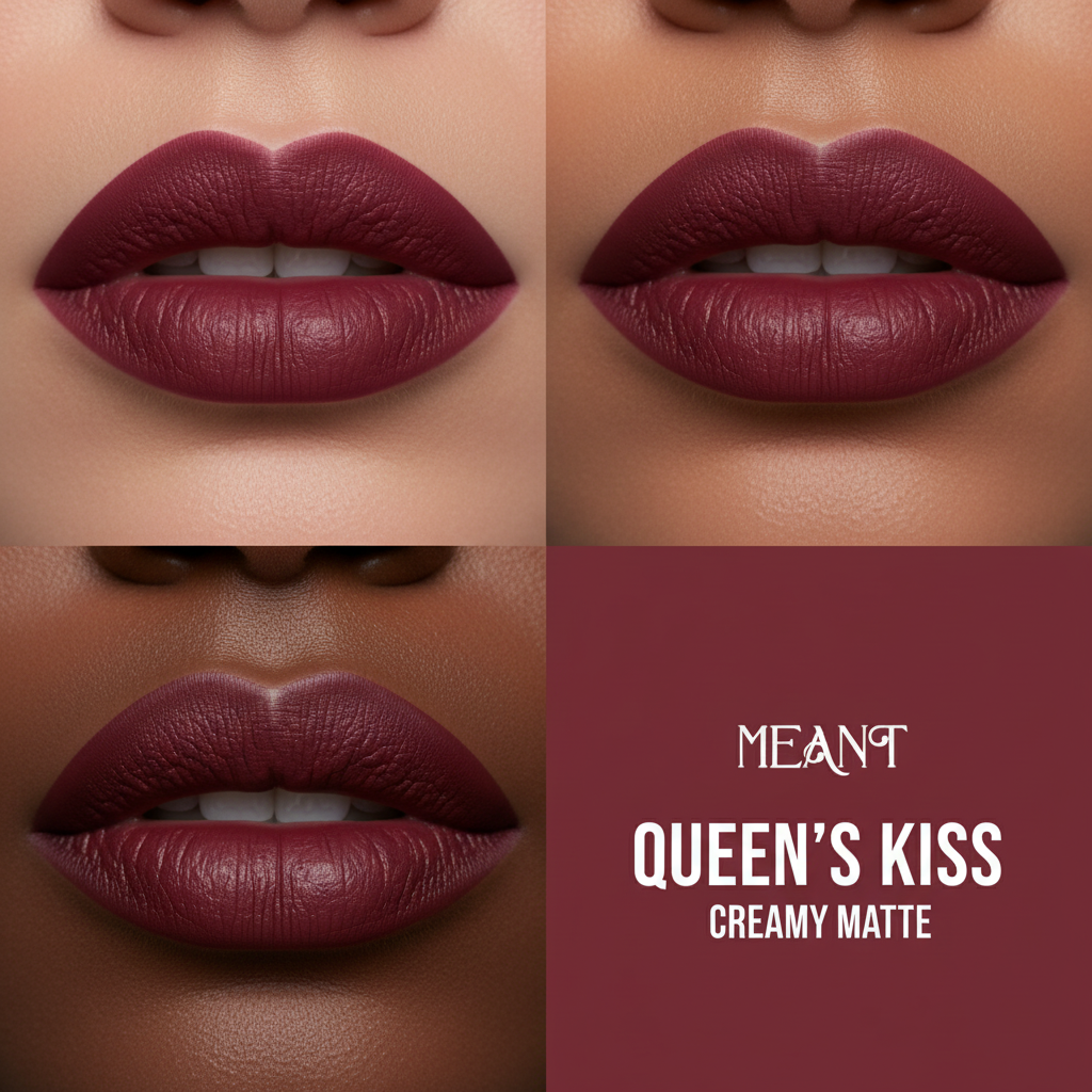 MEANT Queen's Kiss burgundy red swatches