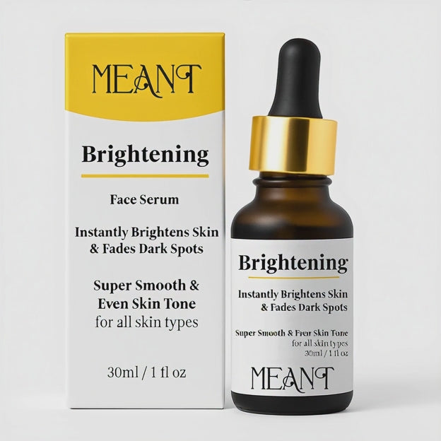 MEANT Brightening Face Serum Opening & showcasing the transparent serum to viewers